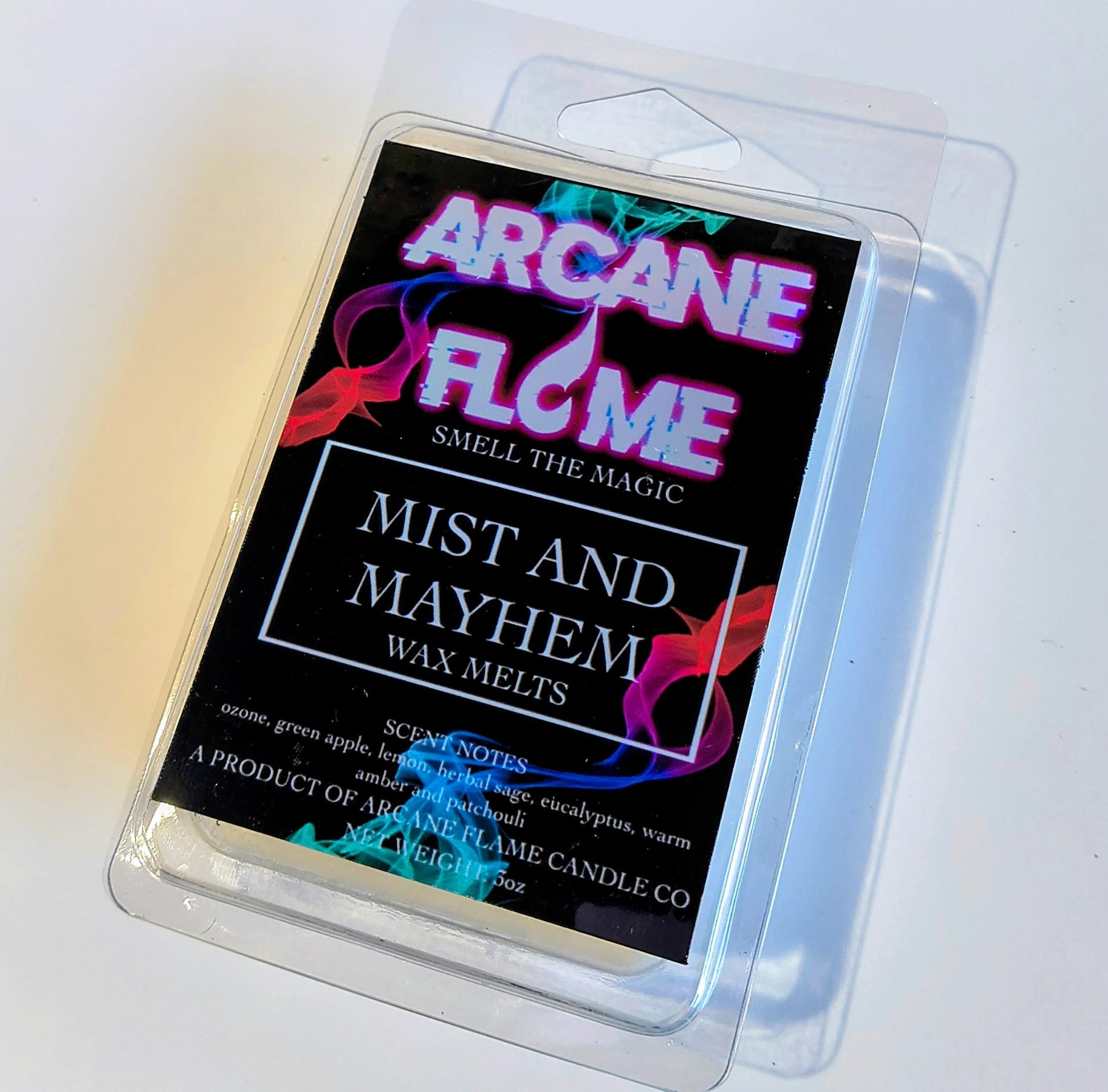 Mist & Mayhem Wax Melt – A Fresh, Herbal, and Warm Scent Experience