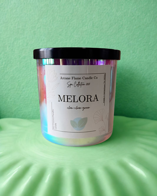 Melora | Spa Candle with Cucumber, Honeydew & Aloe