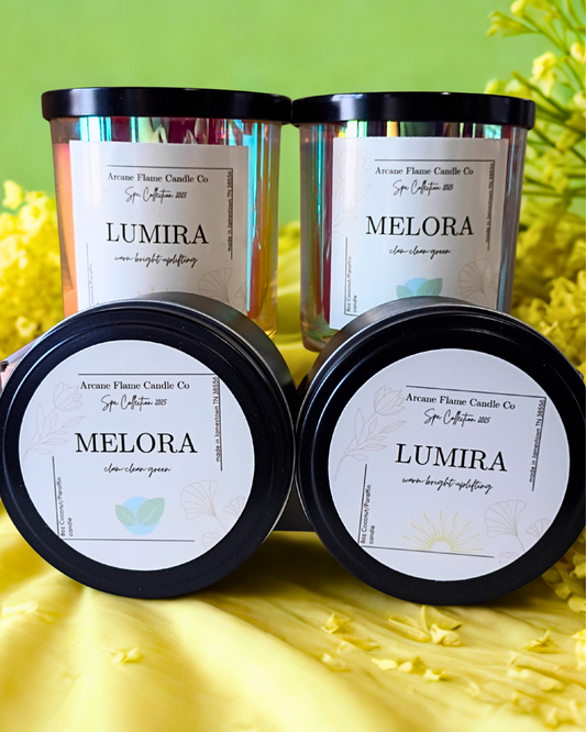 Melora & Lumira | Spa Candle Duo Gift Set