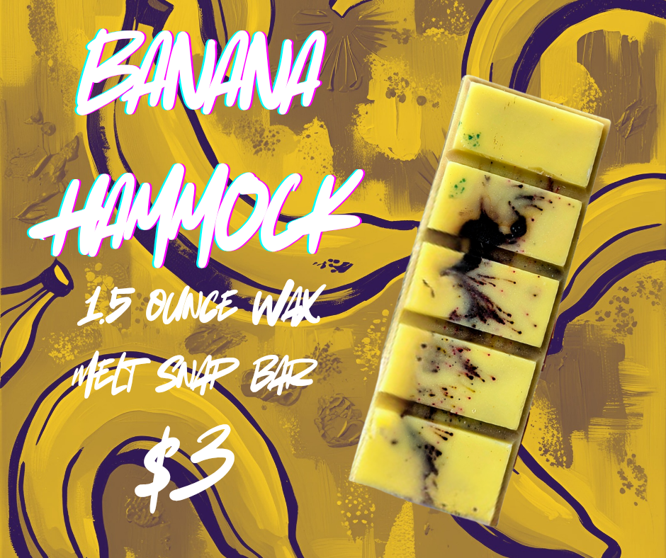 Banana Hammock – Creamy Banana, Coconut & Vanilla Snap Bar Wax Melt