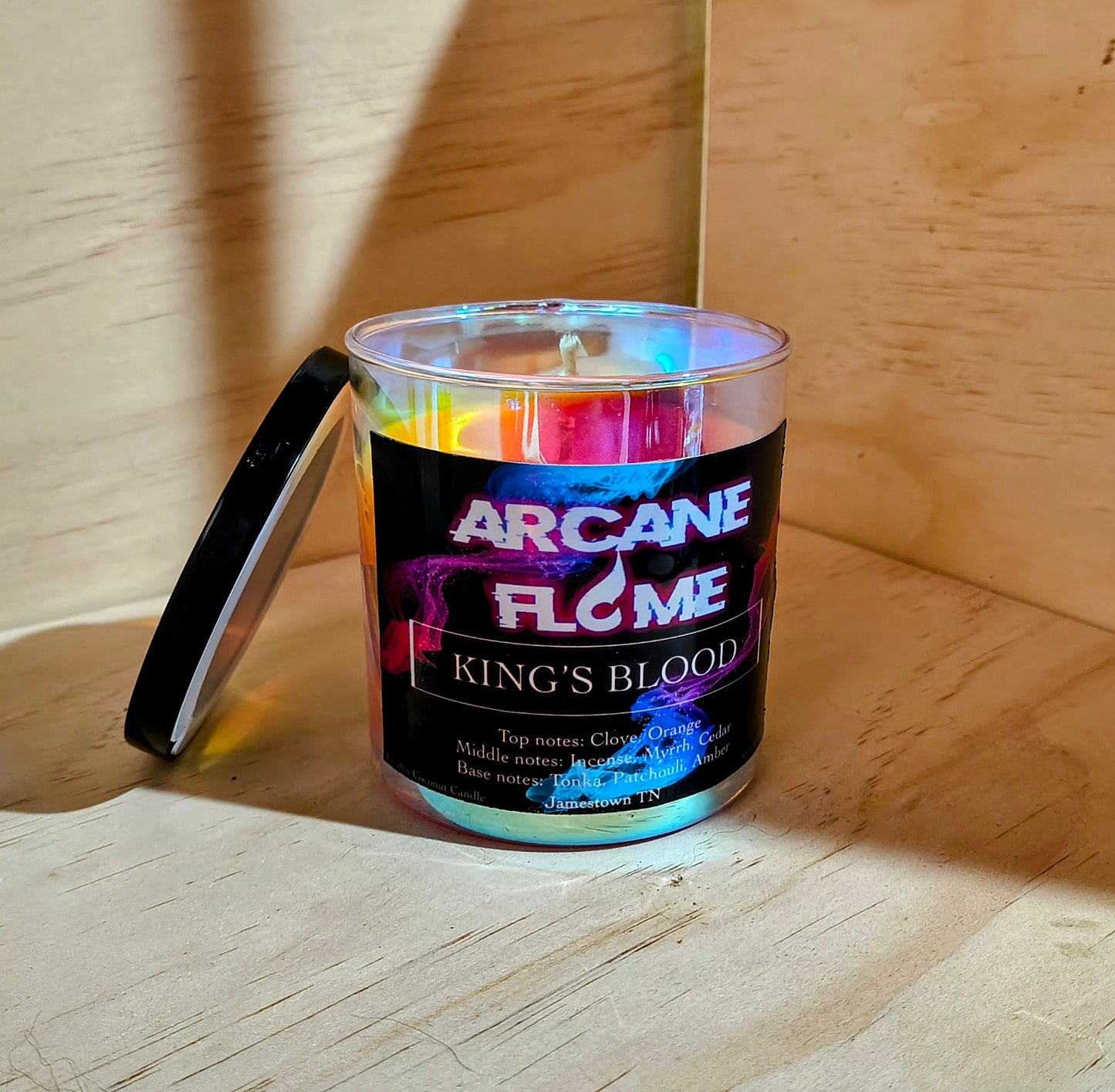 King’s Blood – Dark Resin, Spiced Wine & Smoked Oud Candle