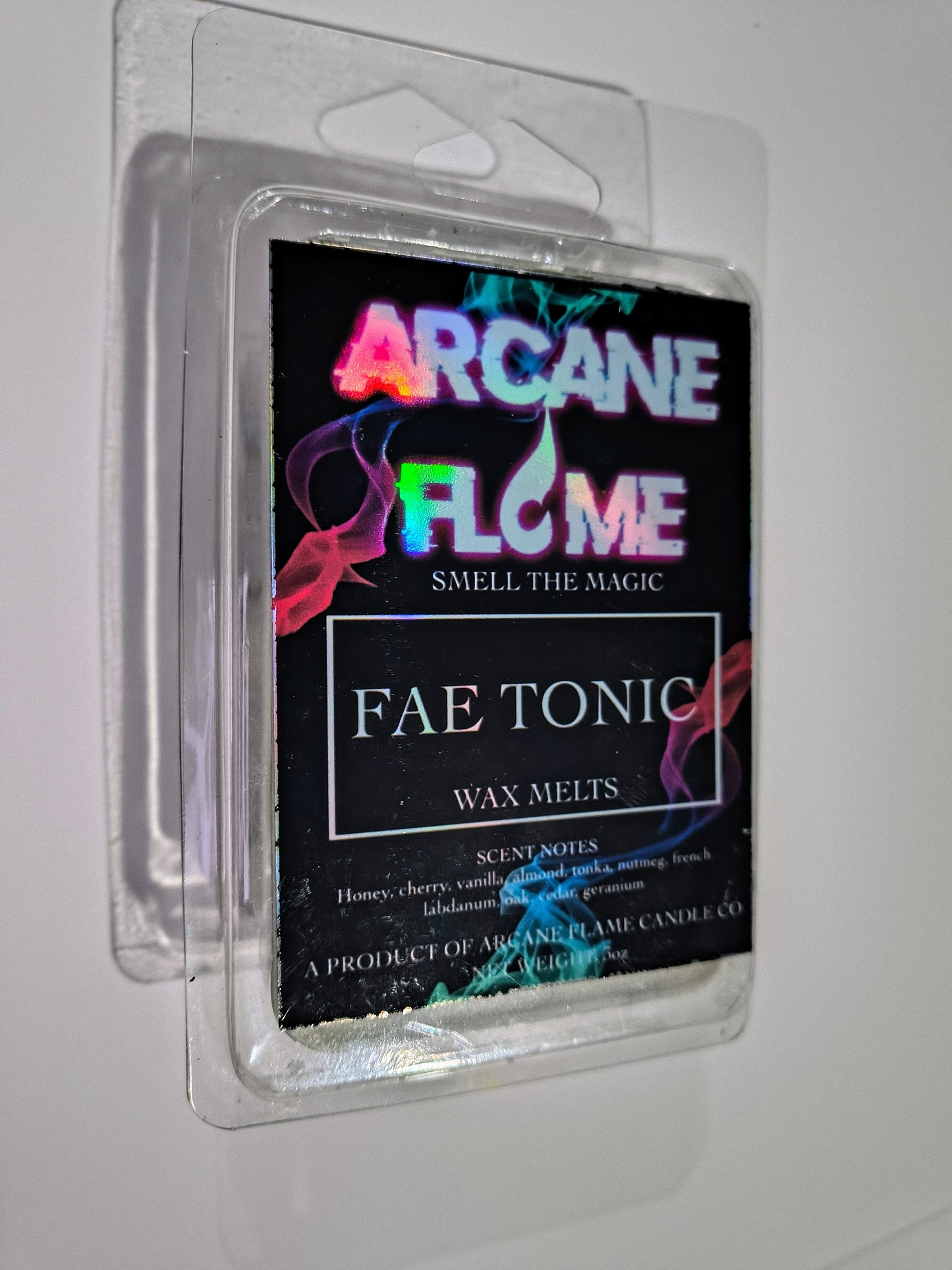 Fae Tonic Wax Melt – Honey, Tobacco & Cedar | Arcane Flame Candle Co