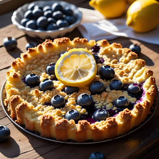 Lemon Blues – Zesty Lemon, Blueberry & Sugar Candle